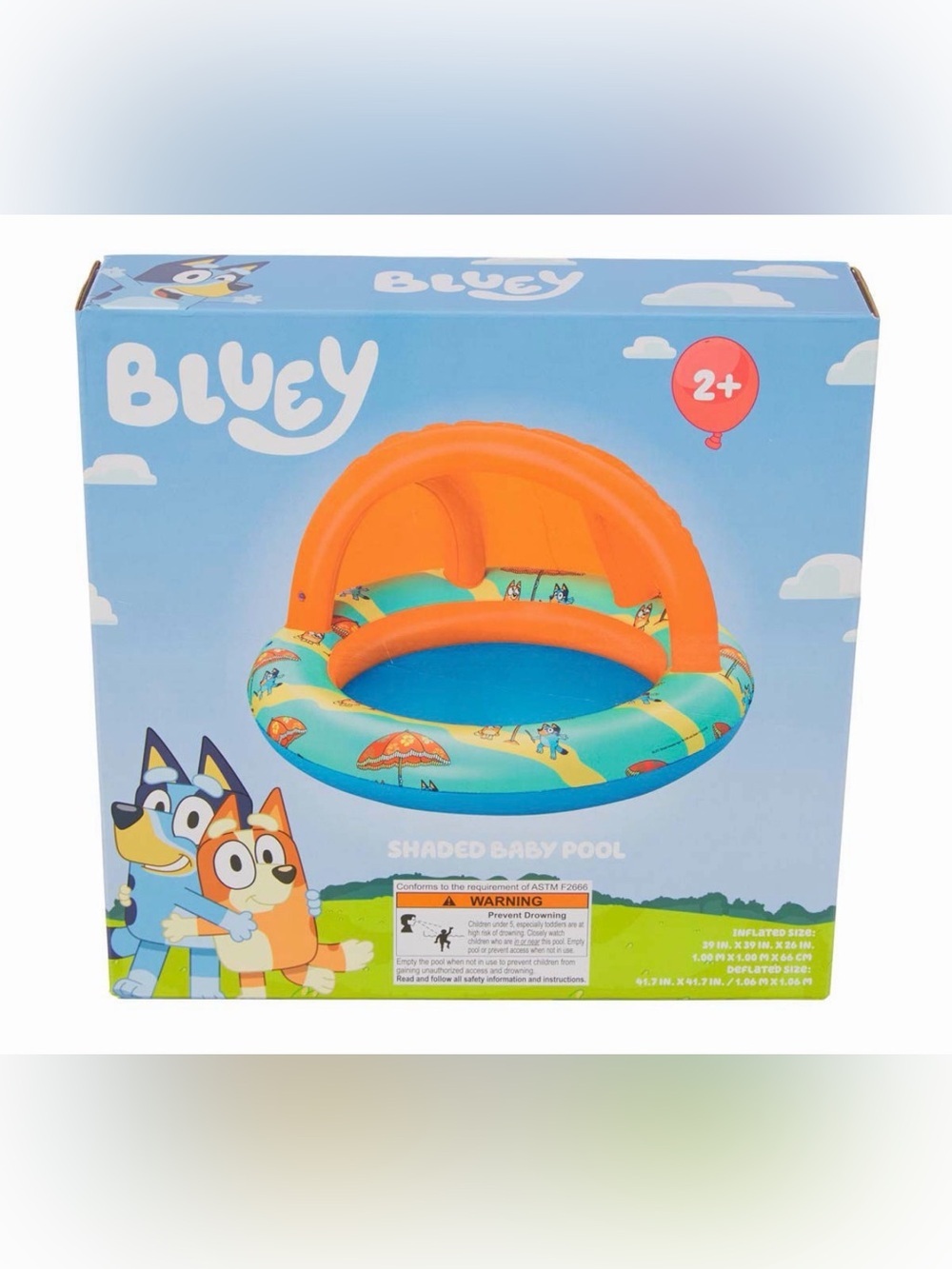 Licensed Bluey Themed Shaded kids Pool